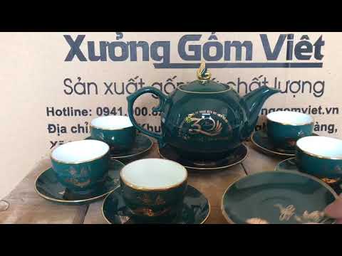 Video Bộ ấm chén kỷ niệm 30 năm thành lập công ty Du Lịch,... - youtube