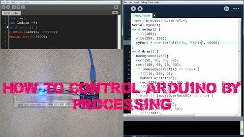How to control Arduino By Processing program