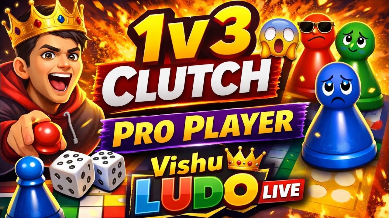 Vishu ludo Live 👑 is live! sbki goti kategi 😎☠️ #ludoking #live