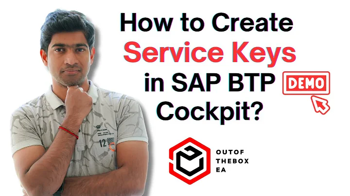 How to Create Service Keys in SAP BTP? #sap #btp #sapbtp