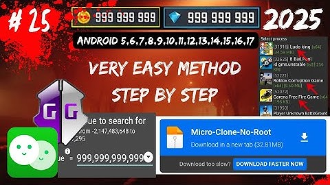#25 Gameguardian Full Tutorial with microclone No Root very easy and step by step Android 5 to 16 ✅