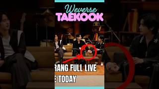 Taehyung and Jungkook's Hand Hold Moment on Weverse Live 🚨 #taekook #bts #weverse