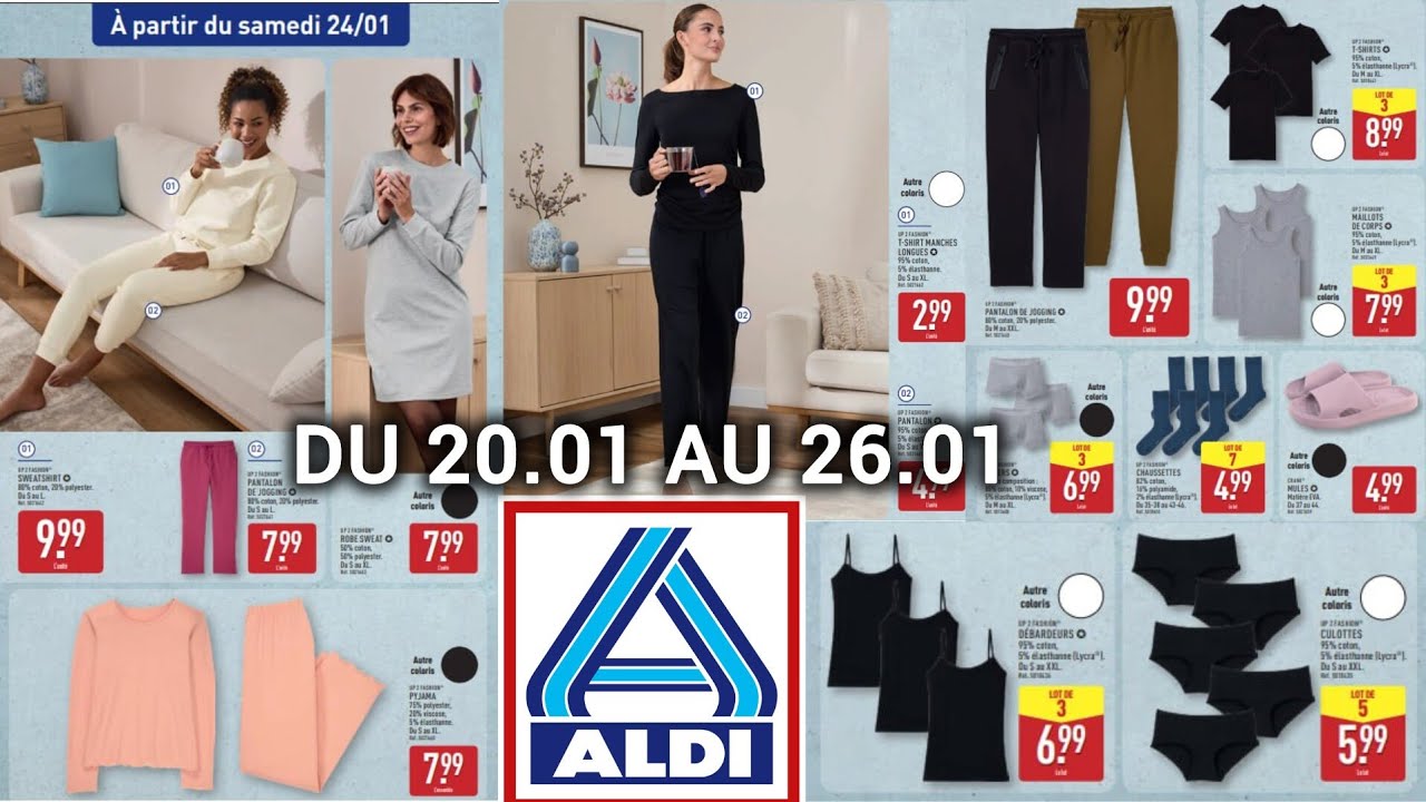 Aldi Arrivage de la Semaine 20/01 au 26/01✨Textile Décoration Cuisine ✨ 