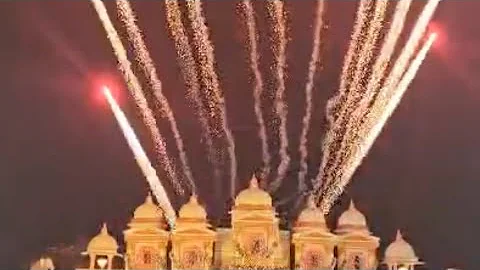 Comet & mines back stage wedding fireworks Show