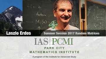 Laszlo Erdos (2.2) The matrix Dyson equation for random matrices, part 2.2