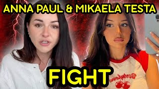Anna Paul, Mikaela Testa FIGHT EXPLAINED