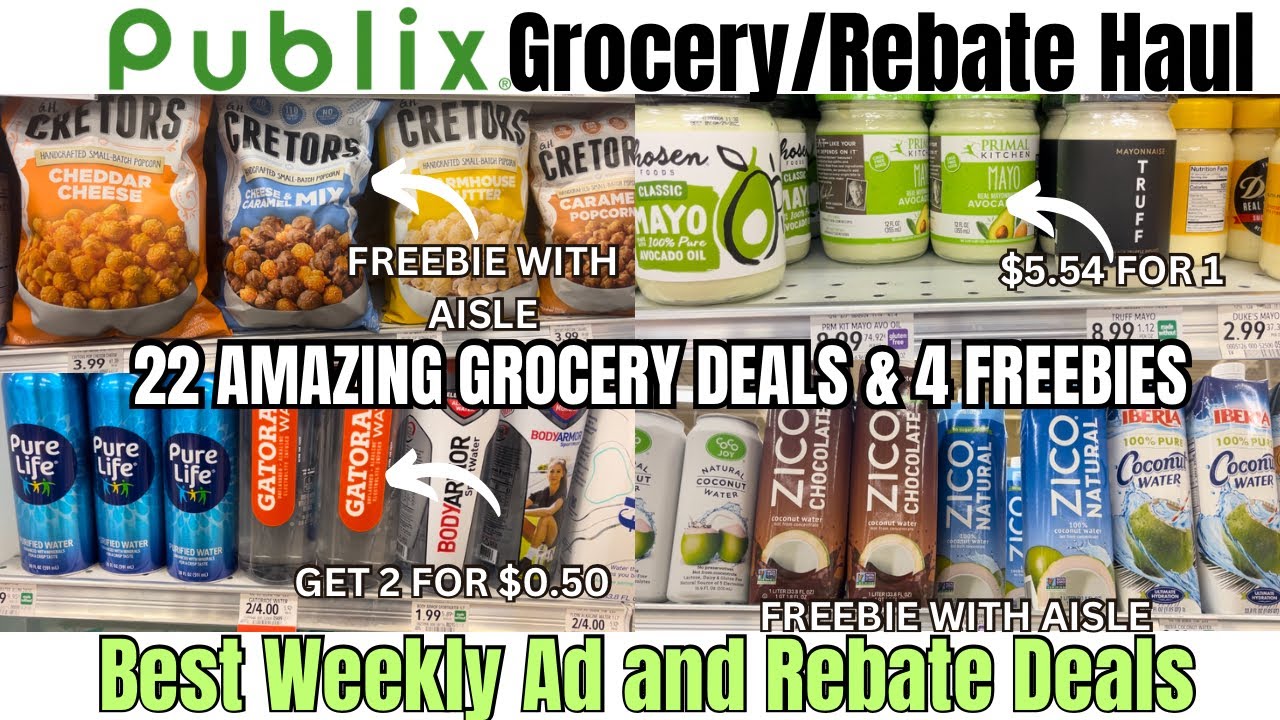 PUBLIX COUPONING 6/13-6/19 | 4 FREEBIES | 22 AMAZING GROCERY DEALS ...