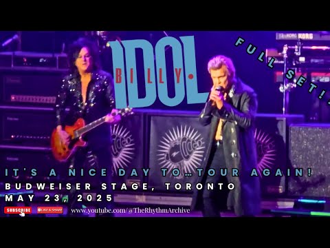 BILLY IDOL Legendary Punk-Rock Icon Live Full Set Budweiser Stage Toronto May 23 2025