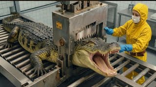 Inside the Massive Crocodile Leather Factory | Full Luxury Leather Manufacturing Process