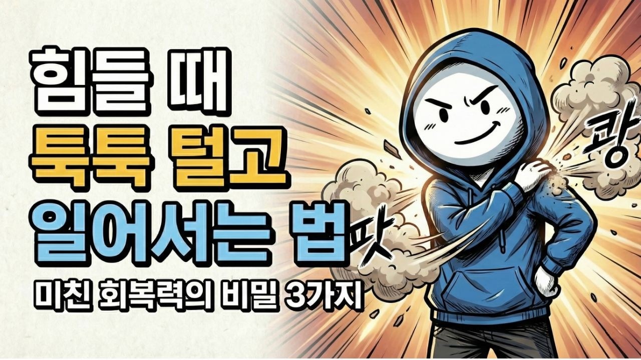 힘들 때 툭툭 털고 일어서는 법  -  미친 회복력의 비밀 3가지 #심리학 #회복탄력성 #멘탈관리