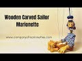 Wooden Carved Sailor Marionette Puppet