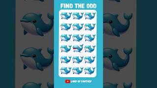 FIND THE ODD EMOJI OUT 🐋 | Emoji Quiz #howgoodareyoureyes #emojichallenge #puzzlegame #quiz
