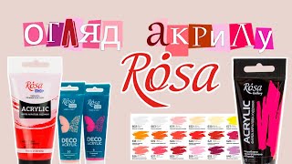 Огляд акрилу Rosa, порівнюємо лінійки Gallery, Talent та  Studio. Акрил для розпису стін