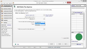 Setting Up Sales Tax in Sage50 2015 Using the Sales Tax Wizard- Tutorial