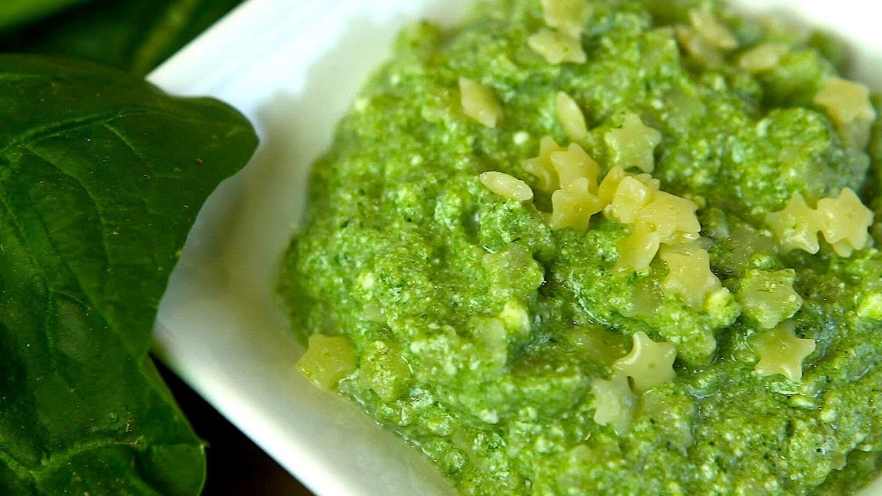 Pasta with spinach - baby food recipe +9M | BuonaPappa