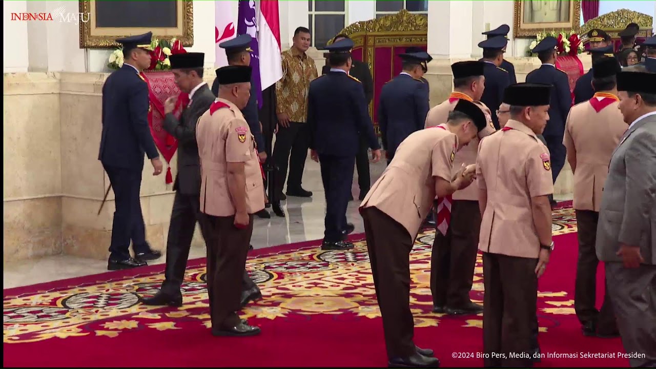 LIVE: Presiden Jokowi Lantik KSAU dan Kukuhkan Pengurus Kwartir Nasional, Istana Negara,5 April 2024