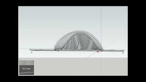 Taco bridge modelling in Sketchup.