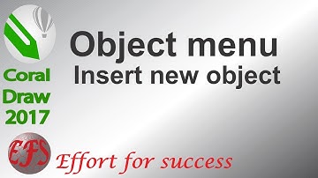 Corel draw 2017 class 75 object menu  insert new object  Urdu/Hindi