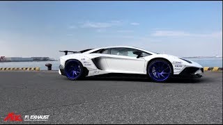 First Liberty Walk Lamborghini Aventador LP750 SV w\/ Fi Exhaust - Acceleration Sound !!!