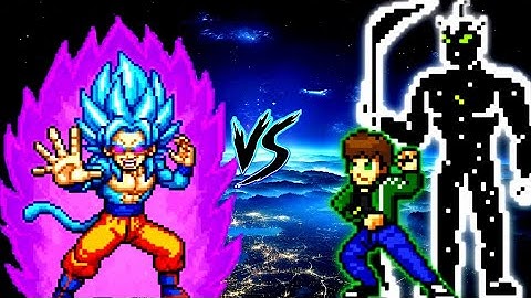 Goku TP V4 OP (all form) VS Ben 10 Ultimate Alien V3 OP (all form) in Jump Force Mugen