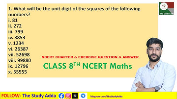 What will be the unit digit of the squares of the following numbers 81 272 799 3853 1234 26387 52698