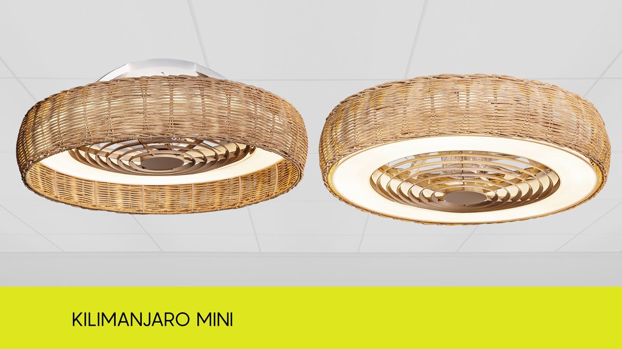 Ventilador Techo sin Aspas Kilinmajaro Mini Mantra Iluminación