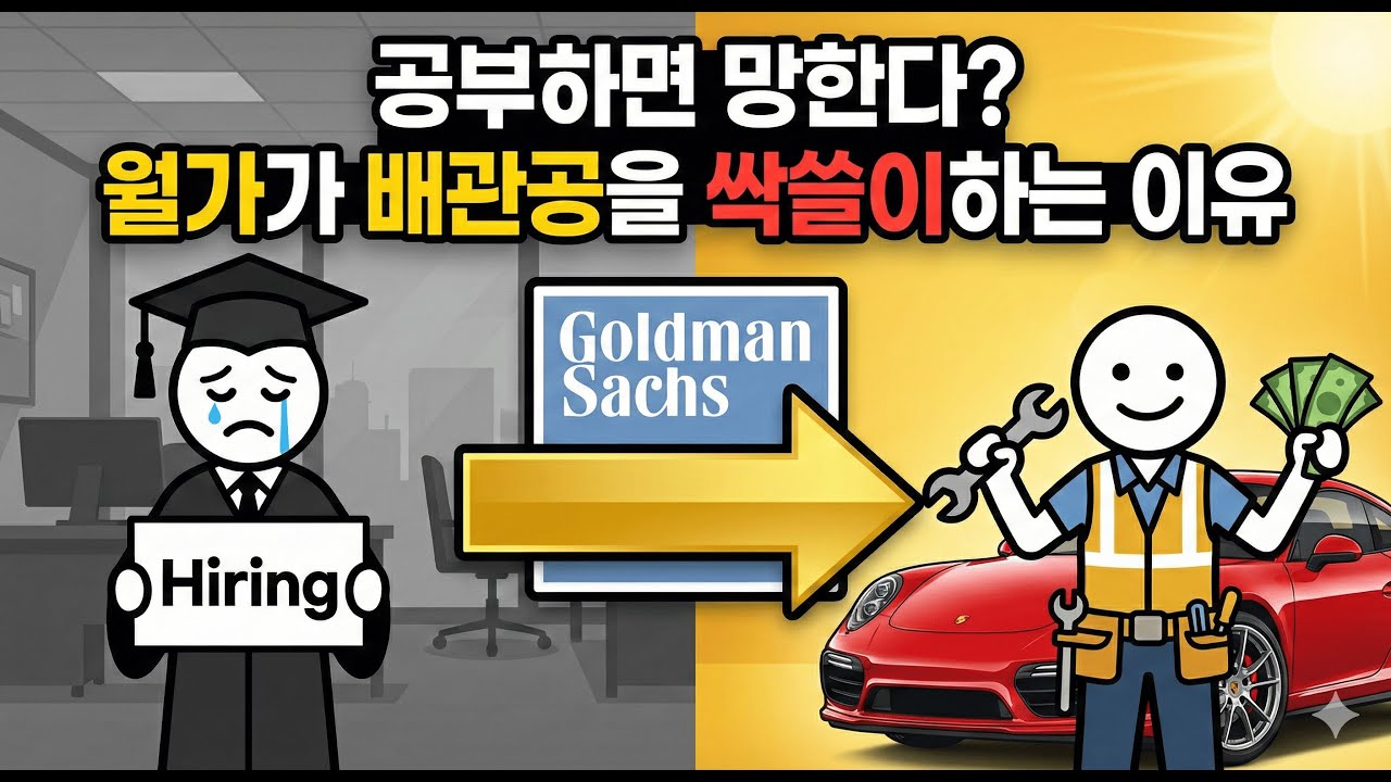 AI 시대 유망 직업 1위가 배관공? 골드만삭스가 2조 원을 쏟아부은 소름 돋는 이유 (모라벡의 역설)