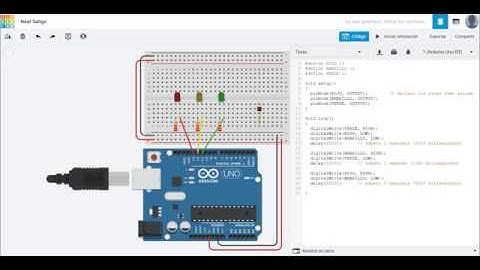 Aprendiendo Arduino y Tinkercad - 2 - Semáforo con Arduino