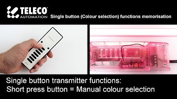 Single button (colour selection) memorisation