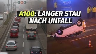 Langer Stau Nach Unfall Auf A100 Auffahrt Youtube