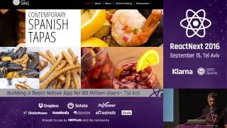 Tal Kol: Building a React Native App for 80 Million Users — ReactNext 2016 screenshot 5
