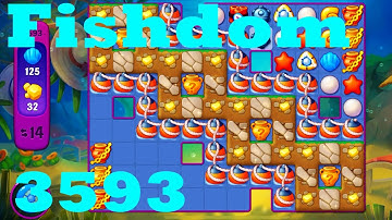 Fishdom Level 3593 HD Walkthrough | 3 - match game | gameplay | android | ios | pc | app