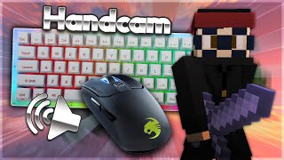 Keyboard + Mouse Sounds w/ Cam | Bedwars Doubles