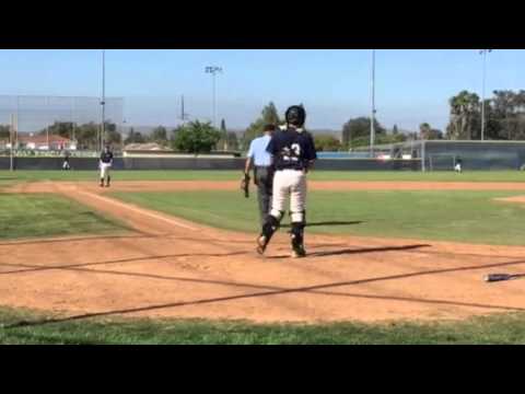 Jimmy Jackle's ground rule double over left field fence.