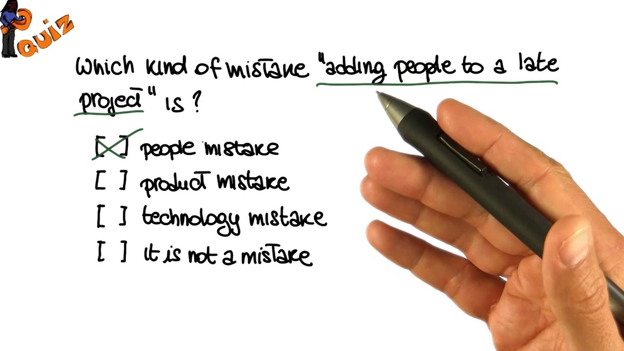 Classic Mistakes Quiz Solution - Georgia Tech - Software Development ...