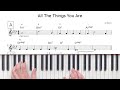 All The Things You Are (J.Kern) Analysis & Tutorial | The Jazz Pursuit