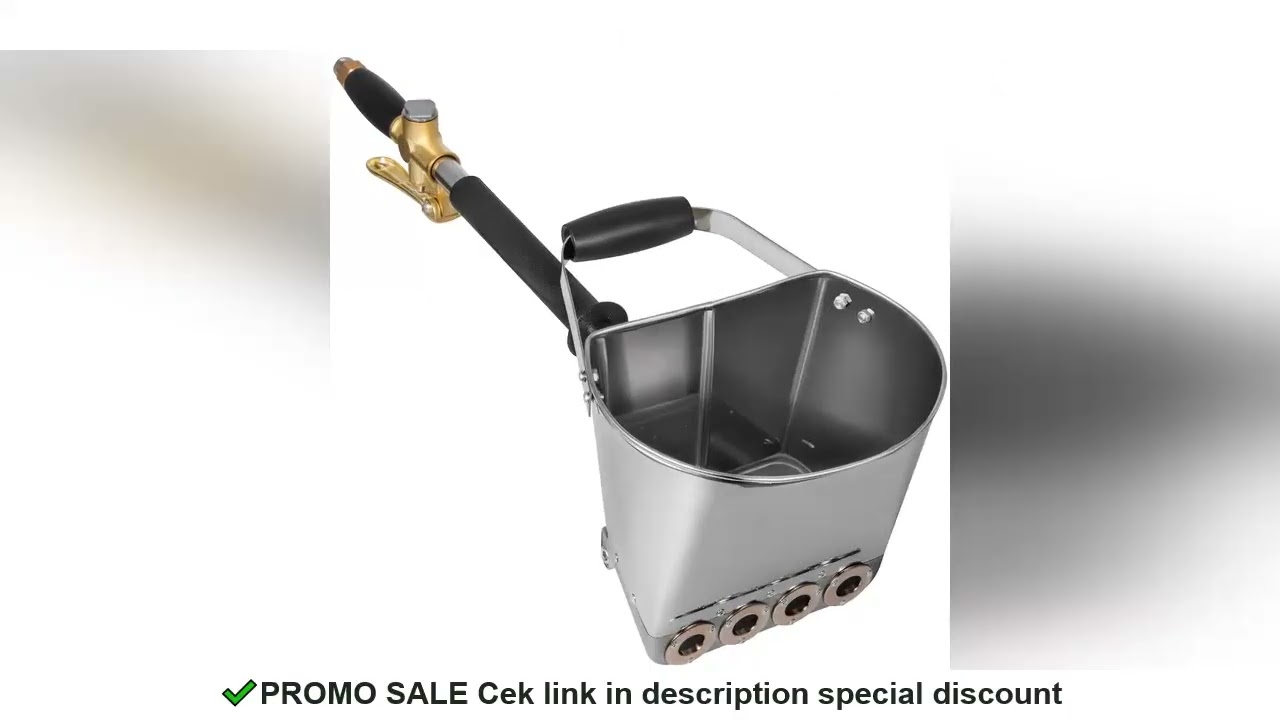 SucceBuy Spray Gun for Painting Walls Ceilings Cement Mortar Sprayer Plaster Hopper Gun 4 Jet Hopper