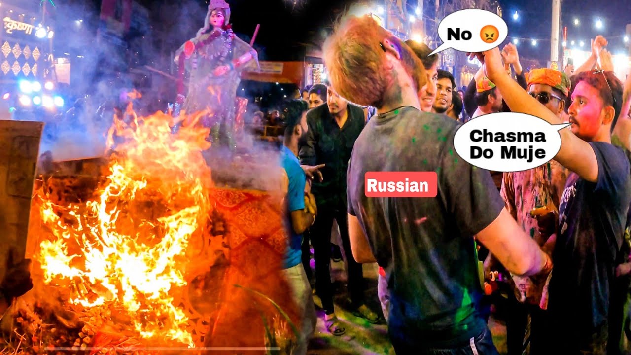 MATHURA HOLI GATE: JAB EK RUSSIAN KO BHAGNA PADA (SHOCKING INCIDENT)