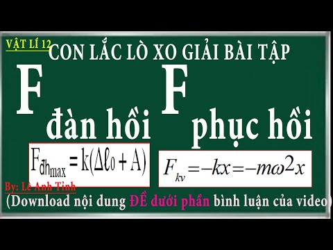 Video Phương pháp giải bài tập lực đàn hồi, lực phục hồi - youtube