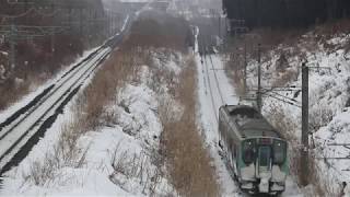 青い森鉄道 青い森703系 9501M 三沢～小川原 2019年1月20日