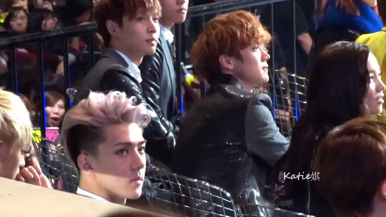 [fancam]131122 MAMA in HONG KONG Anouncing BestYear Ablum (Sehun Luhan focus)