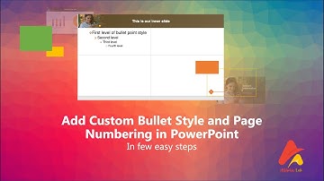 How to set custom bullet point and page number in powerpoint master slide