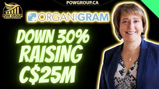 Organigram Dilution News: Stock Down Over 30% After C$25M Raise