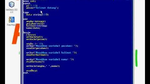 Panduan Free Pascal - Dasar Pemrograman Pascal
