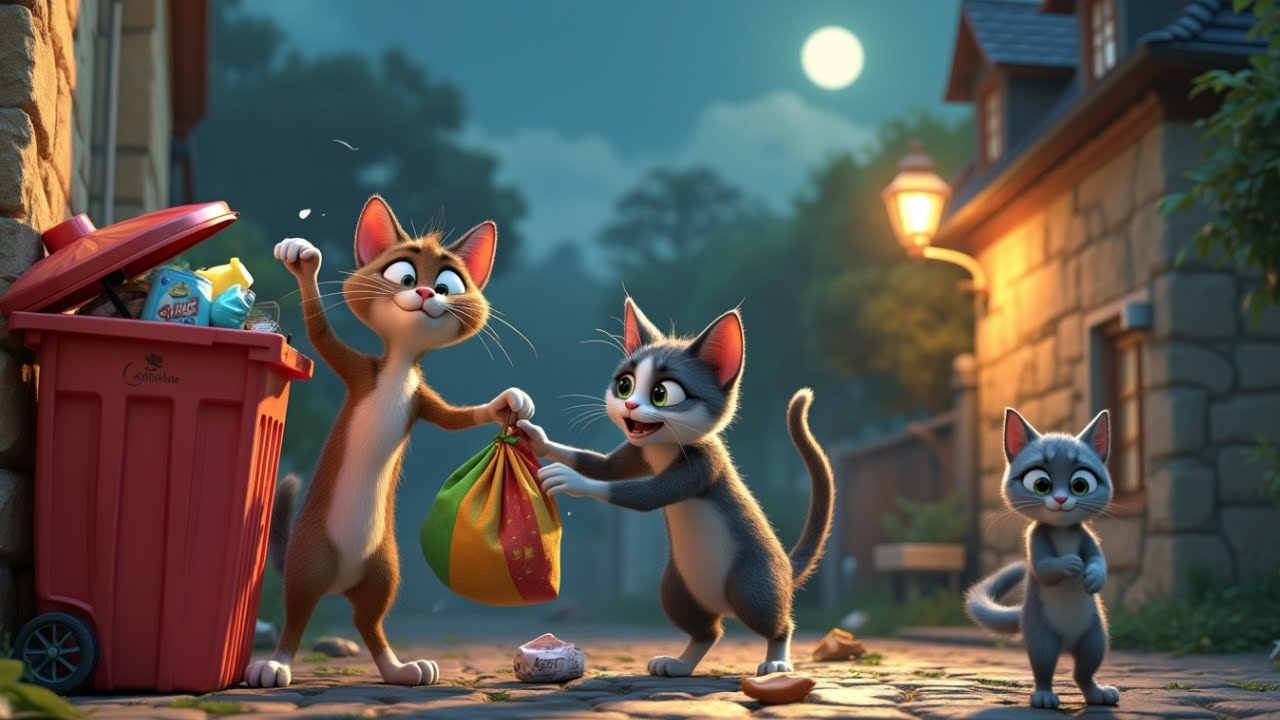 Kedilerin Çöp Mücadelesi: Çocuklara İlham Veren Çevre Hikayesi - Eğitici Animasyon Çizgi Film