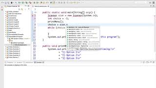 Creating a Command Line Menu/Switch Statements