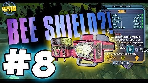 BEE SHIELD?! | Athena | Funny Moments & Legendary Loot - Day #8 [Borderlands TPS]