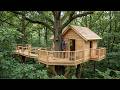 Building the Ultimate Forest Treehouse (Incredible DIY Craftsmanship) by @BuildingInNature