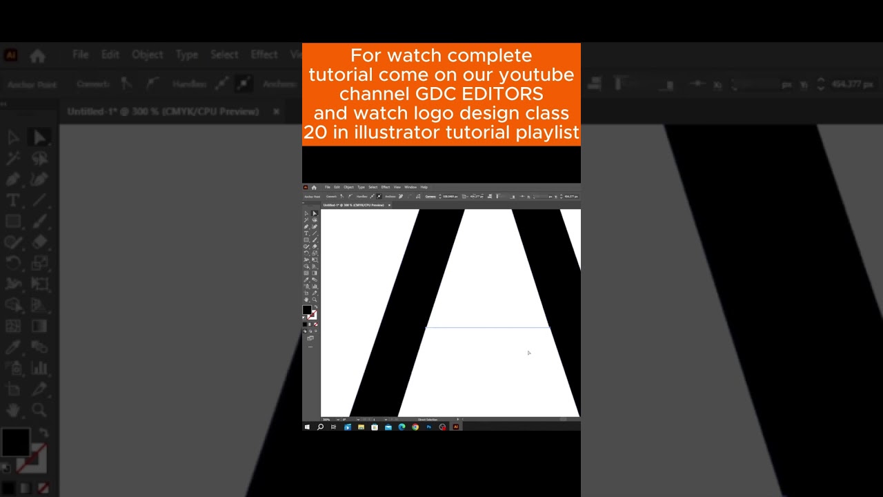 How to design logo in Adobe illustrator | How to design a letter logo in Adobe illustrator