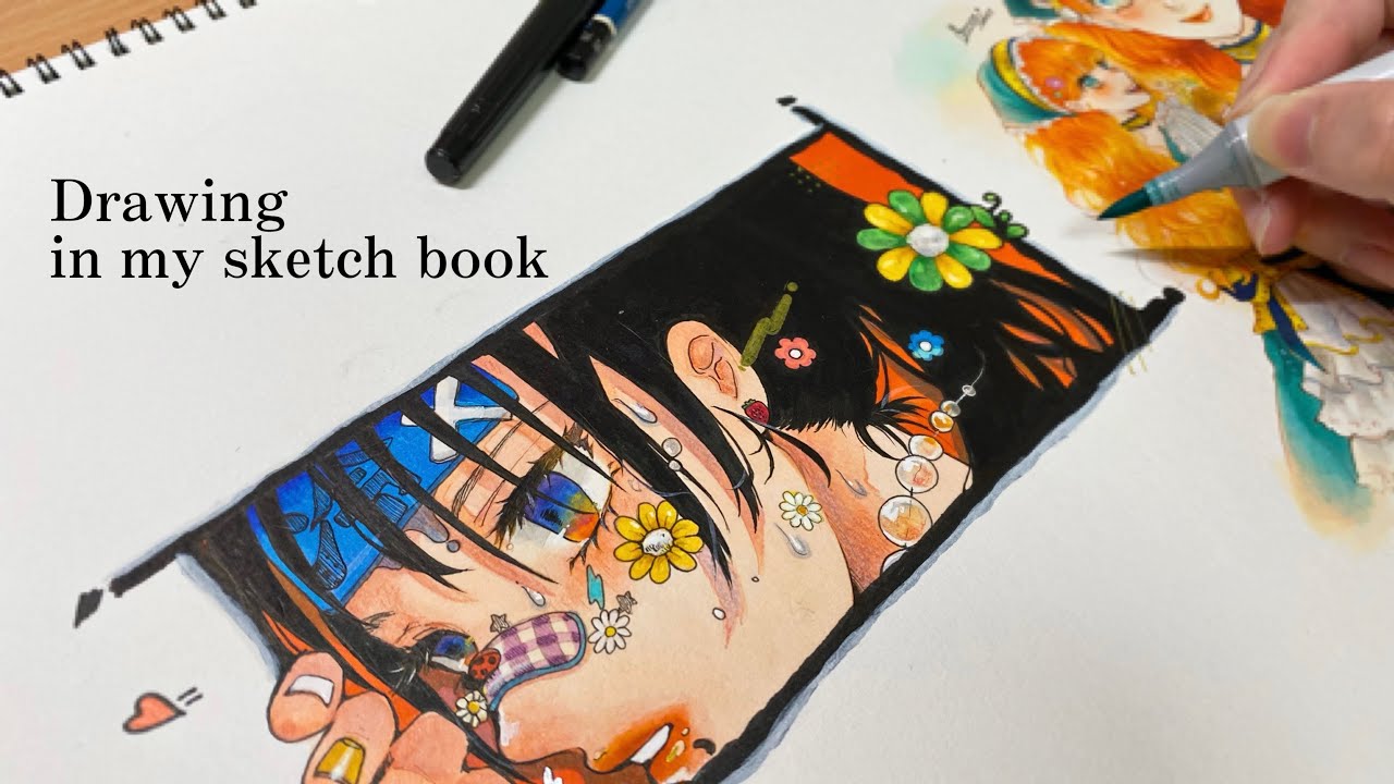 【Copic】コピックで気ままにイラストメイキング🌼 ~下描きから完成まで